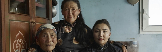 a mongolian-family-portrait