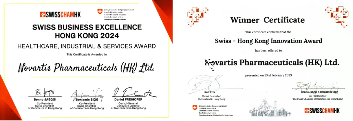 SWISSCHAMHK - Award