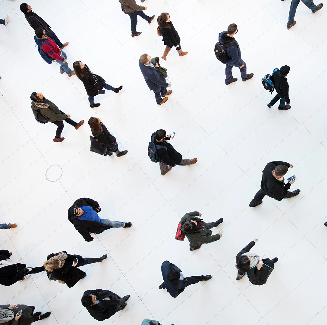Photo of people walking