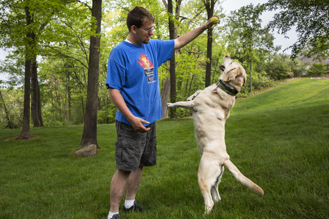 Man and his dog