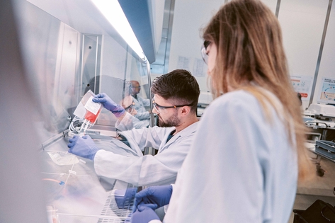 Scientist working in a lab