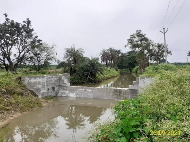 Checkdam constructed as part of the project
