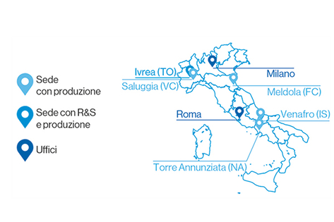 Mappa sedi Novartis in Italia