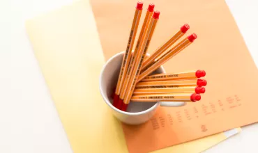 Pencils in cup