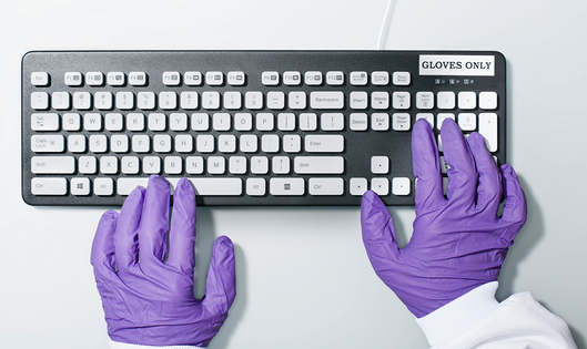 Typing keyboard