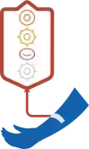 patient's blood icon representation
