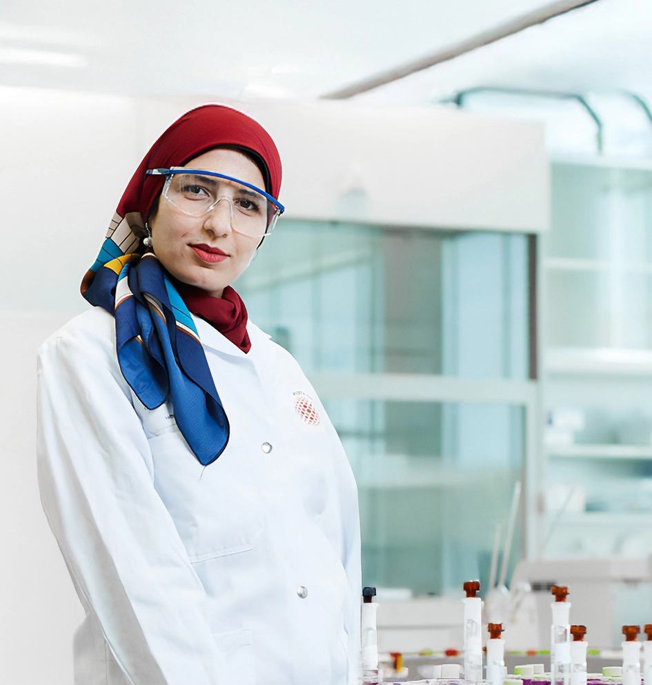 Female scientist in lab