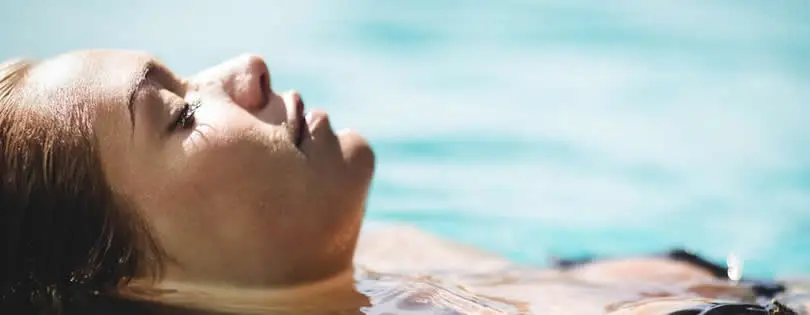 Woman swimming