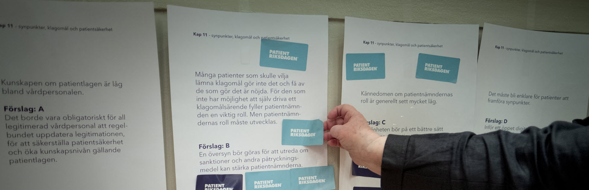 Möteslokalen där Patientriksdagen hölls. Foto.