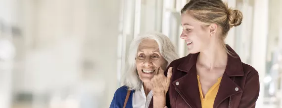 Older patient and younger caregiver