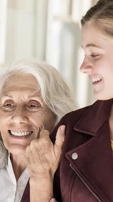 Older patient and younger caregiver