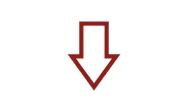 Icon of an arrow going down