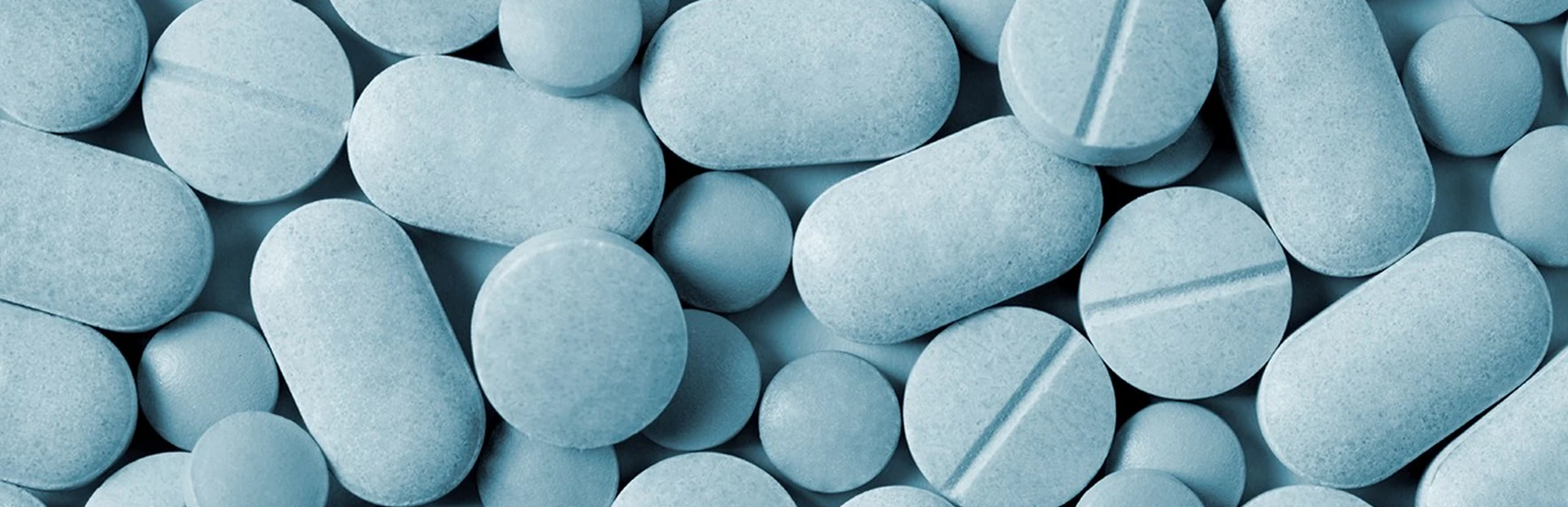 Different prescription pills in the same color