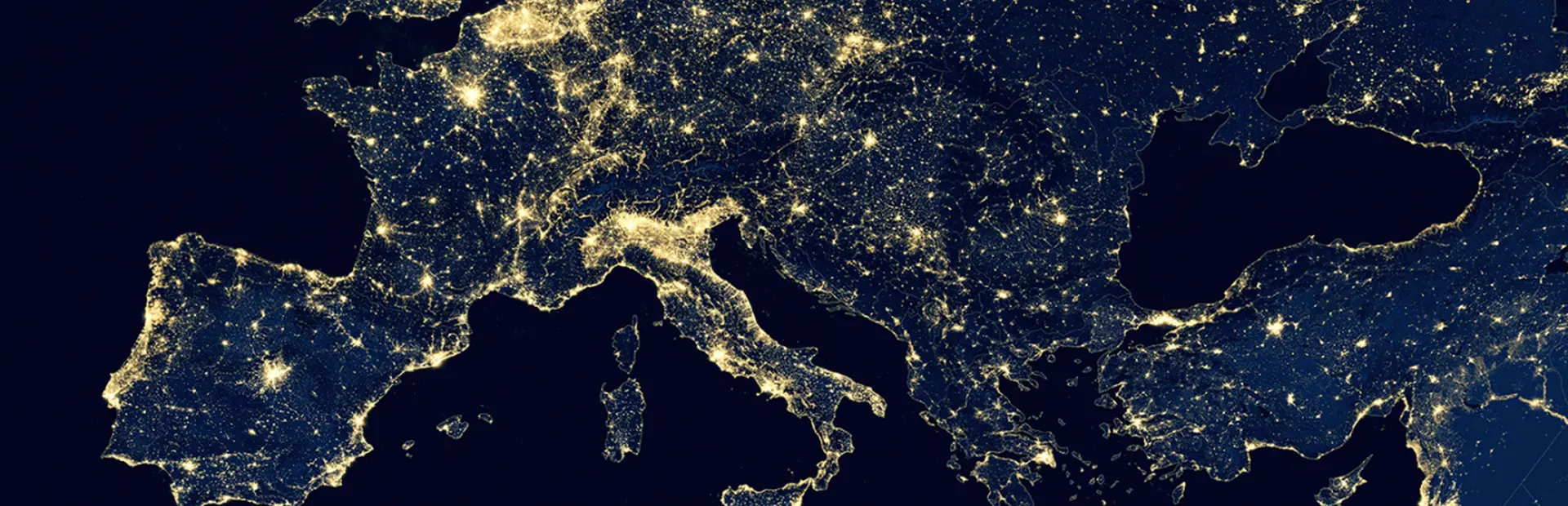 Europe at night