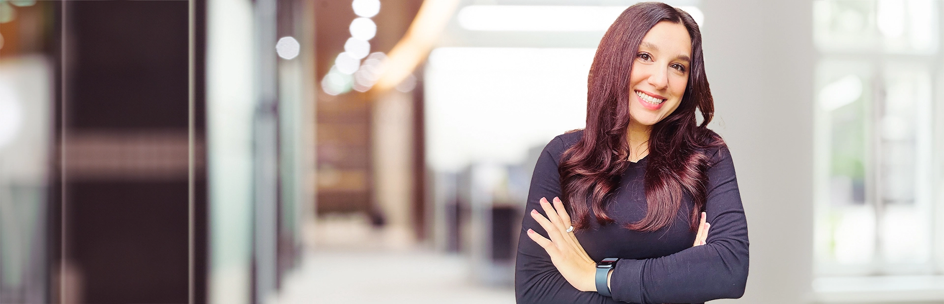 A portrait of Halle, a Territory Account Specialist at Novartis