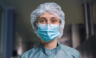 Portrait of a woman scientist