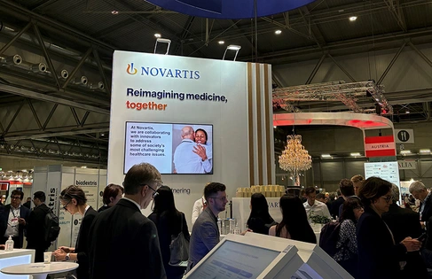 Novartis partnering present at a conference