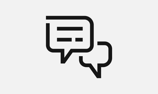 Icon representing a dialogue