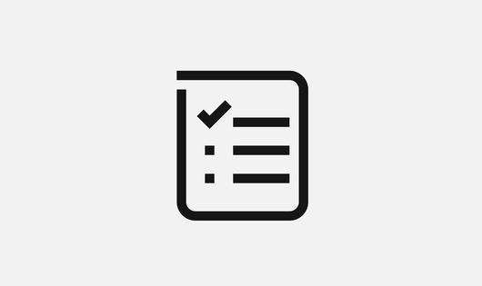 Icon representing a checklist