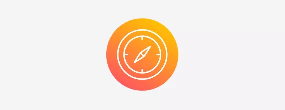 compass orange gradient icon_0