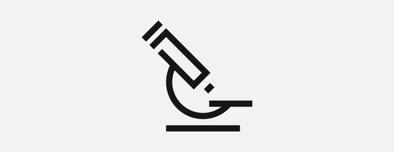 Icon representing a microscope