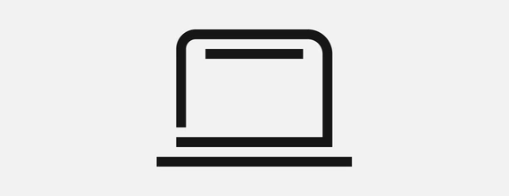 Icon representing a laptop