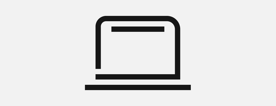 Icon representing a laptop