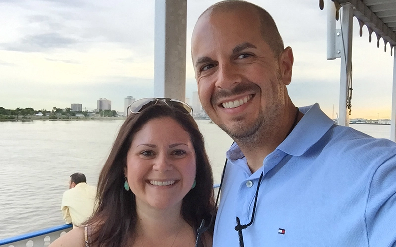 Zervios and his wife Danielle.