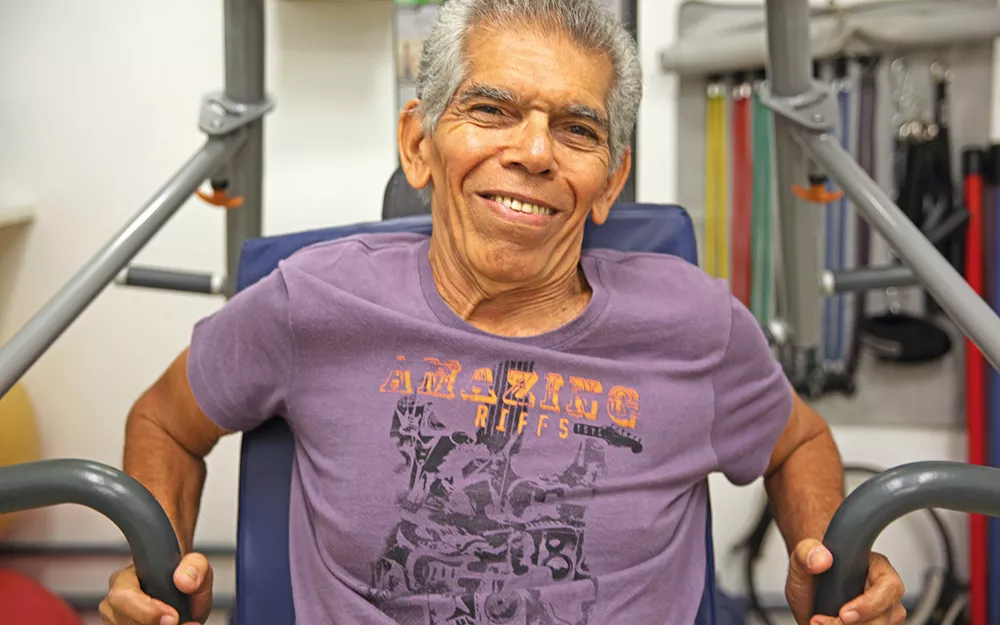 Ricardo Pereira Lopes in the Chagas disease cardiac rehabilitation center