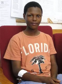 Samuel Dhiako, 16 years old, living with diabetes