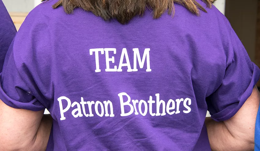 Fundraising walk T-shirt for brothers with cystic fibrosis