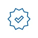 Icon of check mark badge
