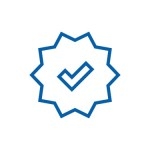 Icon of check mark badge