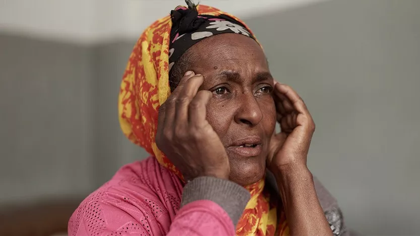 Female patient in Ethiopia