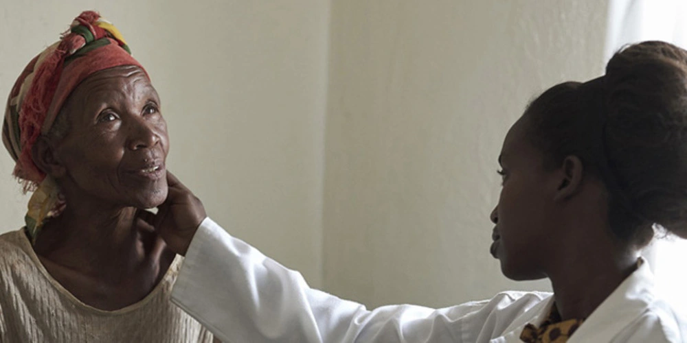 A doctor and a patient 