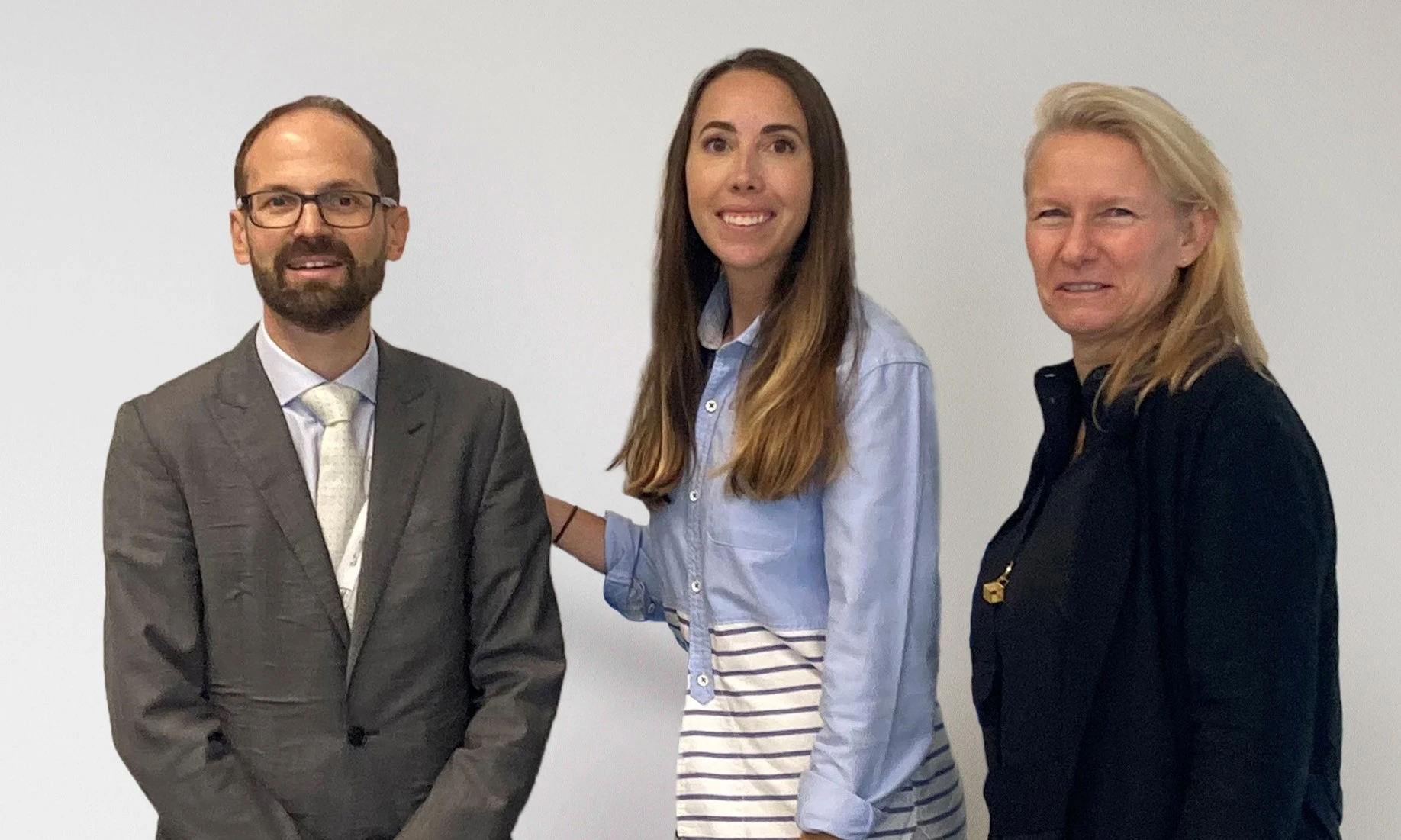 Clément Douault (Associate Director, People, Giving & Volunteering), Katie Fitzpatrick (Associate Director, Partnership, Giving & Volunteering), Estelle Roth (Global Head, Giving & Volunteering)