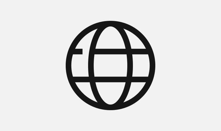 Icon representing a globe