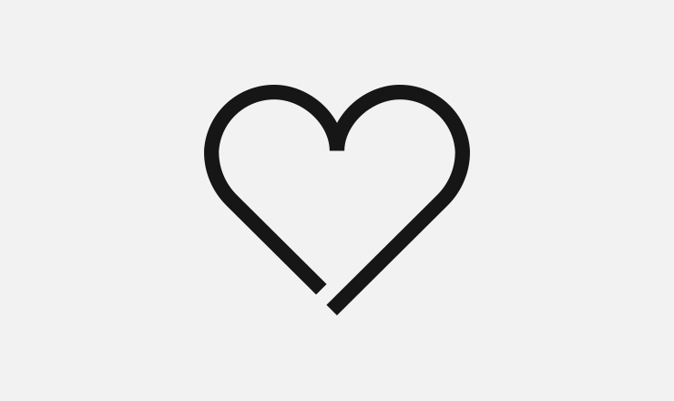Icon representing a heart