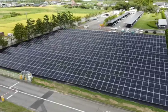 Manufacturing site solar panels