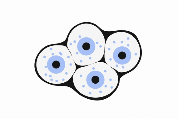 Illustration representing cells