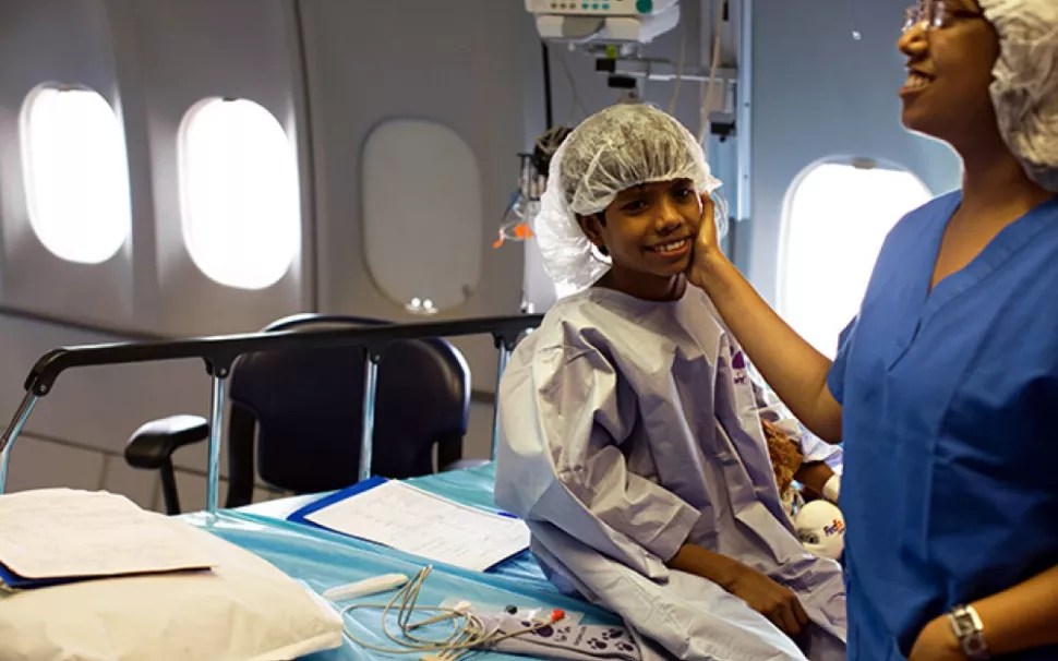 Ruby Kahtun prepares for surgery
