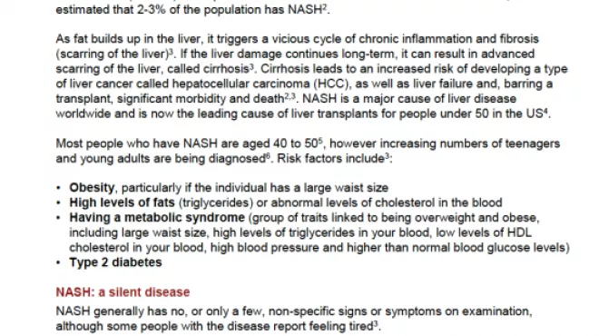 What is non-alcoholic steatohepatitis (NASH)?
