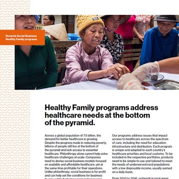 Healthy Family fact sheet