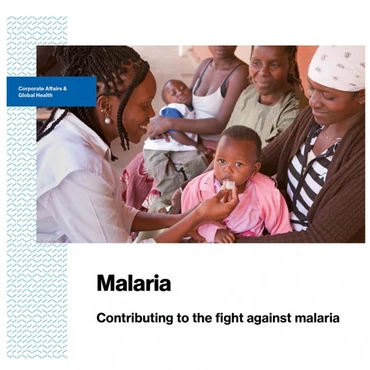 Child receiving child-friendly antimalarial  treatment in Kenya.