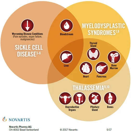 Chronic Iron Overload Complications Infographic