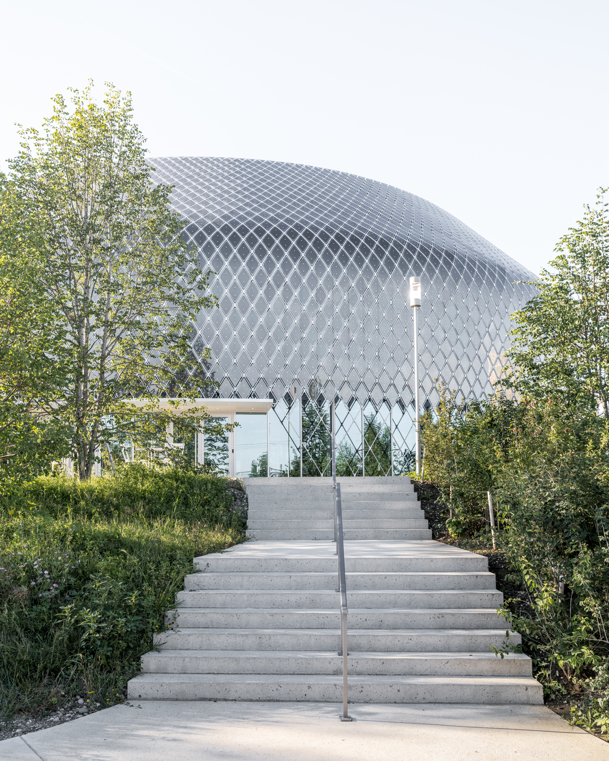 Main entrance, Novartis Pavillon