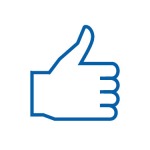 Icon of thumb pointing up