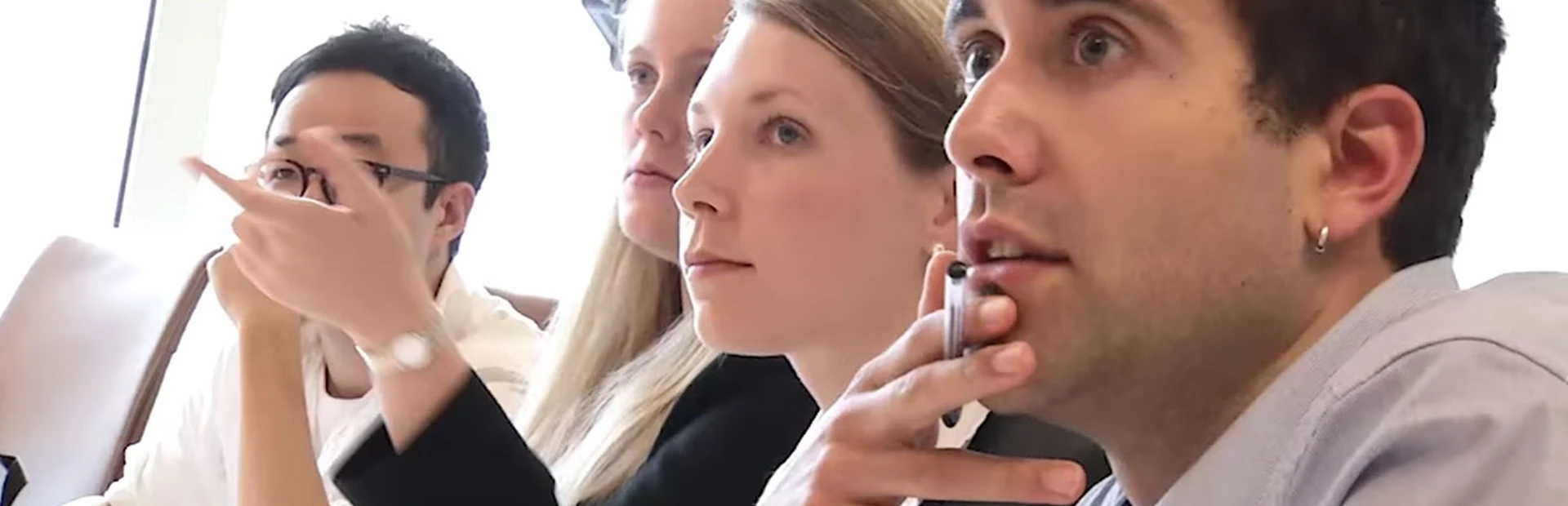 Students listening to a lecture