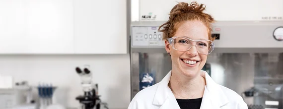 Woman scientist in lab