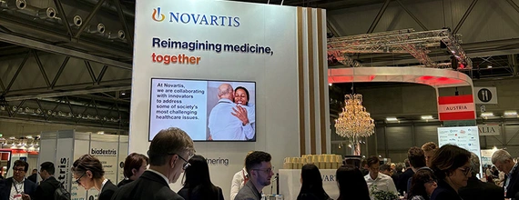 Novartis partnering present at a conference